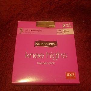 Tan sheet toe knee highs